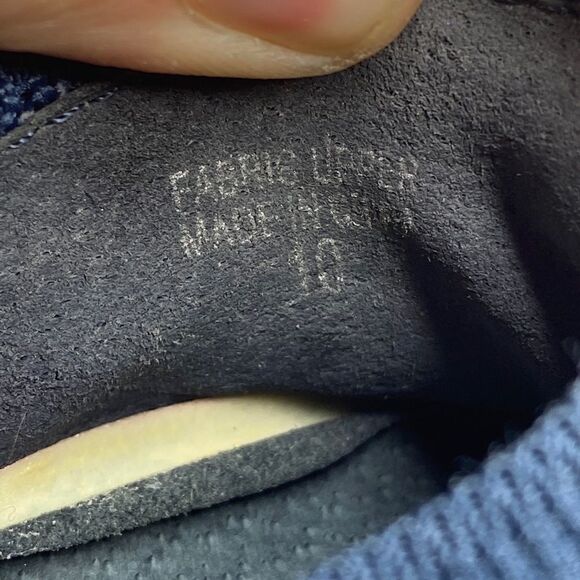 J / SLIDES HILO PLATFORM NAVY BLUE SLIP ON SHOES SZ 10. - Picture 9 of 10